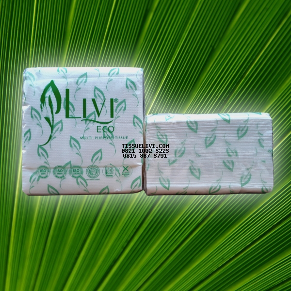 Pop Up Tissue (Multipurpose) Livi Eco 60 Pack x 150 Sheet / Dus